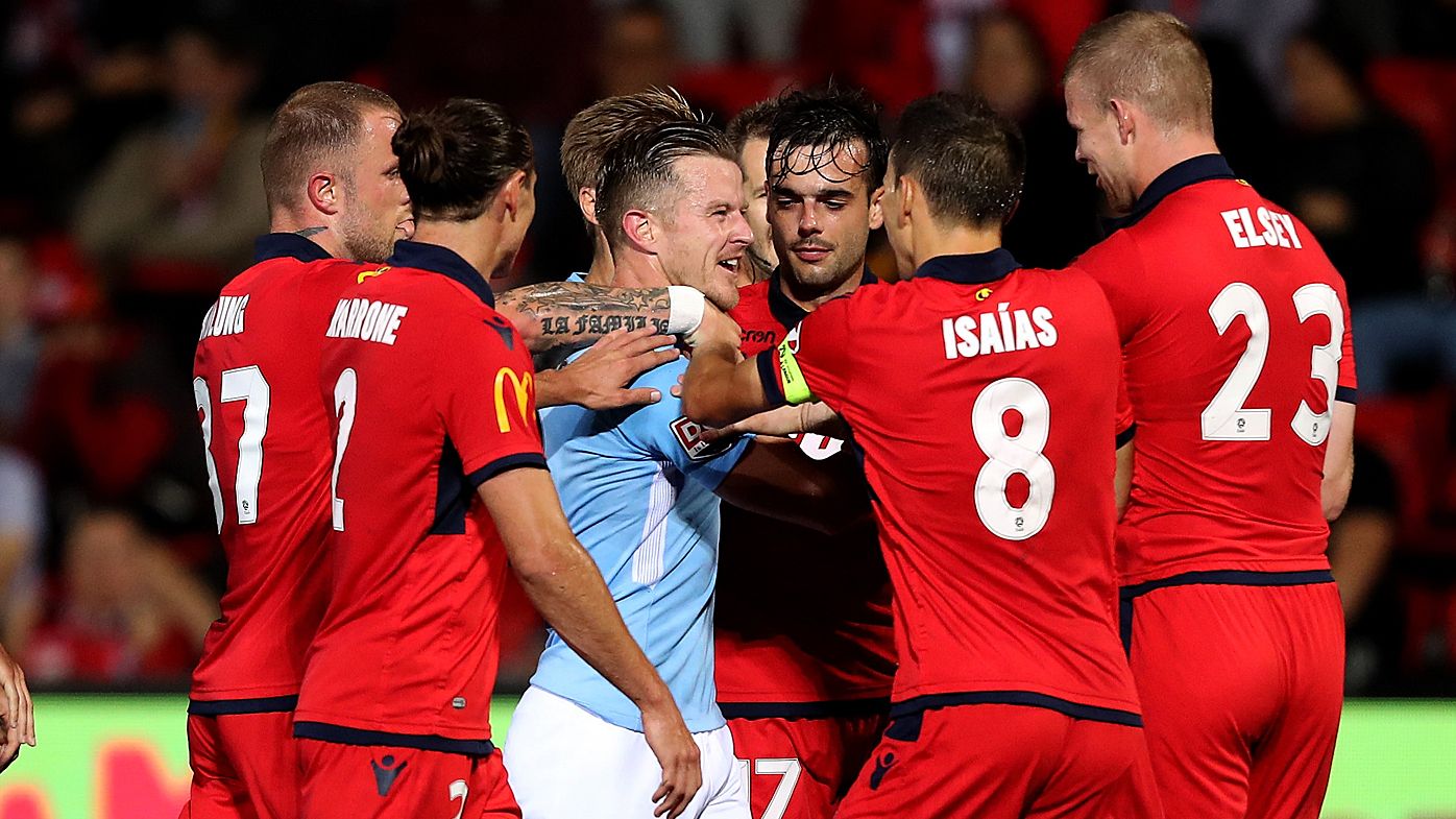 Adelaide draw with Melbourne City in feisty A-League encounter
