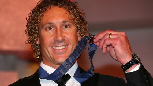 Matt Priddis said he was "very proud" to win the Brownlow Medal. (Getty)