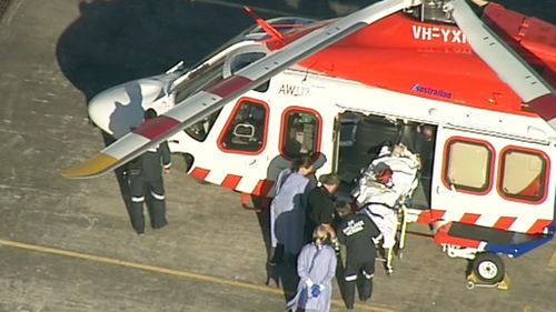 A group of nine riders were reportedly struck by the 4WD. (9NEWS)