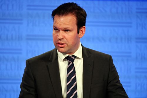 Federal Resources Minister Matt Canavan has accused AGL of backing away from coal-fired power in order to boost profits. Picture: AAP