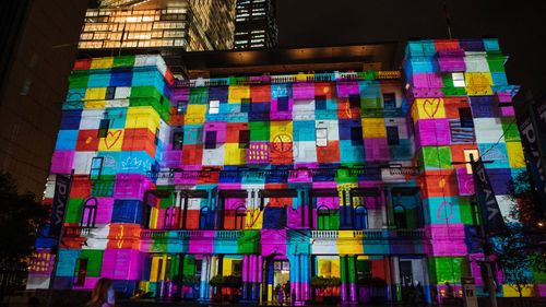 "For Sydney with Love" will be shone onto Customs House.