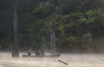 People kayaking in regional Victoria