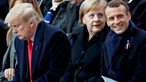 WWI Armistice: World leaders mark centenary in ceremony at Arc de Triomph in Paris