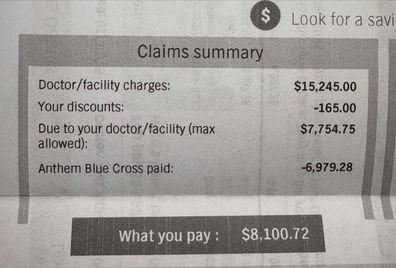 Darren Hayes medical bill shock