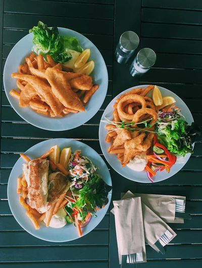 Best Fish and Chips: Pelican Rocks Café, Greenwell Point, NSW