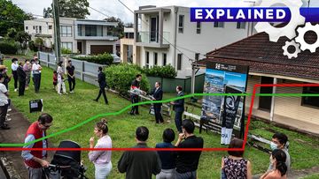 An auction in Sydney with fixed rate cliff graph