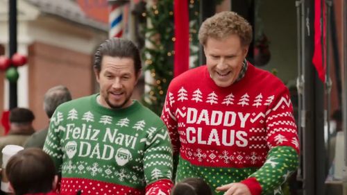 Mark Wahlberg and Will Ferrell star in Daddy's Home 2. (9NEWS)