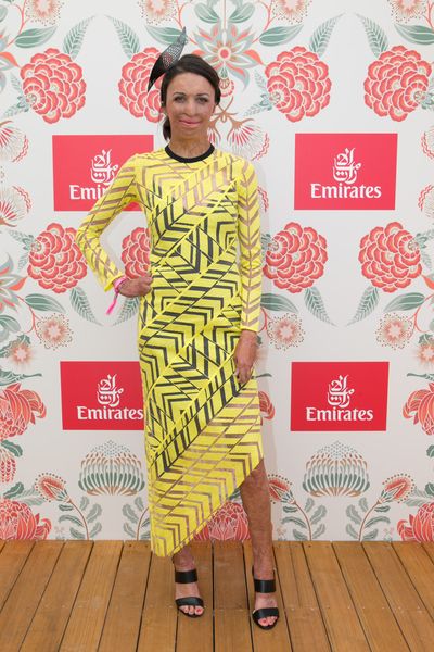 <p>Hit: Turia Pitt jumps on the yellow bandwagon in Manning Cartell with a black slip perfectly complementing the neckline trim and heapiece from Studio Aniss.</p>
<p>Miss: Coco Chanel was a fan of taking one piece off before leaving the house but here an extra accessory could have pushed the athlete and motivational speaker into first place.</p>