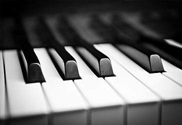 How many of a standard modern piano's 88 keys are black?