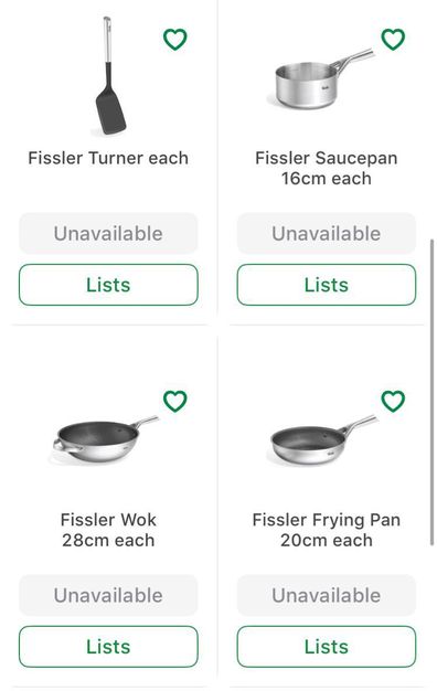 Woolworths fissler cookware offer