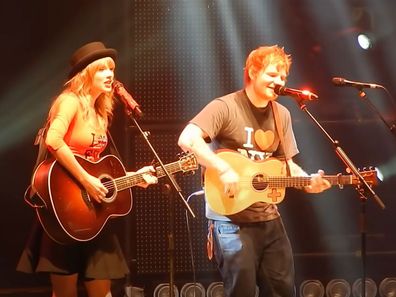 Taylor Swift and Ed Sheeran perform at Madison Square Garden in 2013