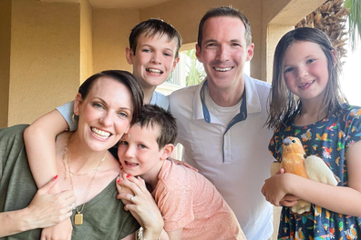 Susie Allison with her family.