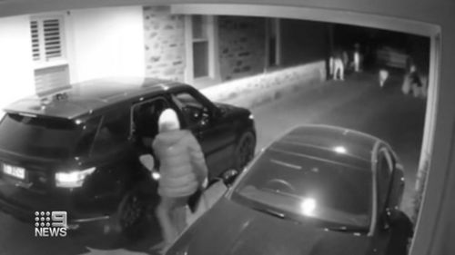 CCTV shows home invasion at College Park in Adelaide.