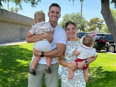 Influencer couple Matt and Abby Howard with their sons