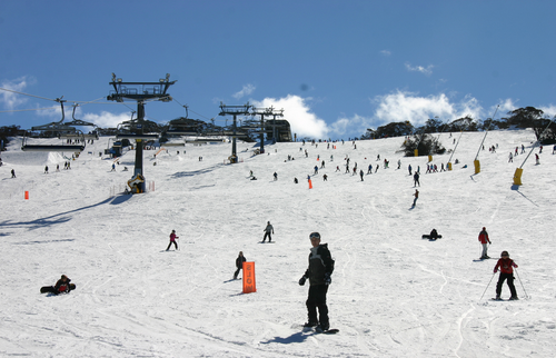Winter in Perisher ski resort