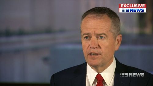 Bill Shorten spoke exclusively to Chris O'Keefe after announcing the $6b rail pledge. Picture: 9NEWS