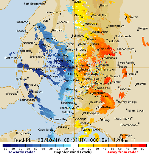 BoM wind radar for South Australia. (BoM)