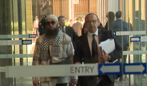 An Islamist preacher's speeches that allegedly painted Jewish people as "vile and treacherous" were not racist but formed part of a robust discussion, his lawyer has argued.