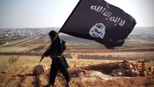 Islamic State flag bearer