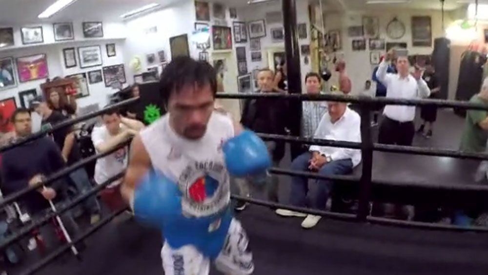 In the ring with Manny Pacquiao