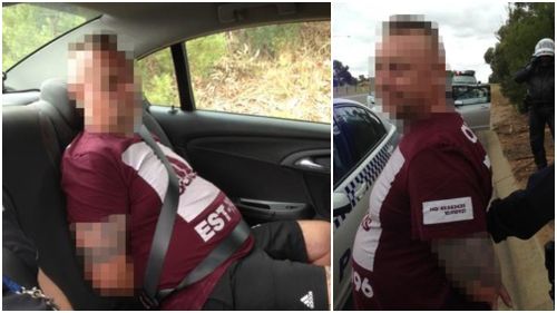 The 48-year-old was arrested at Gawler, north of Adelaide, yesterday. (NSW Police)
