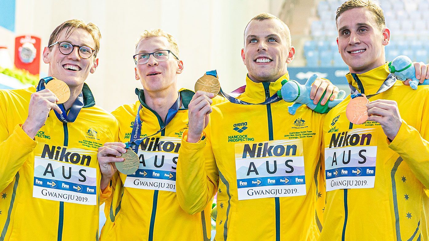 Australia won the Men's 4x200m Freestyle Fina at thel 18th FINA World Aquatics Championships