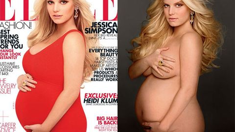 Pregnant Jessica Simpson goes nude, reveals the baby's sex