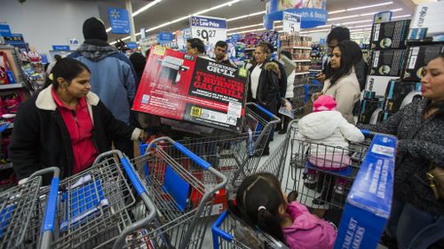 US shoppers hunting bargains during 'Black Friday' frenzy