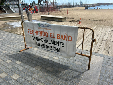 Las Palmas de Gran Canaria City Council warning sign