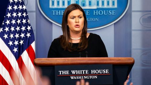 White House press secretary Sarah Huckabee Sanders countered by telling reporters today that "instead of retaliating, China should address longstanding concerns about its unfair trading practices". Picture: AP