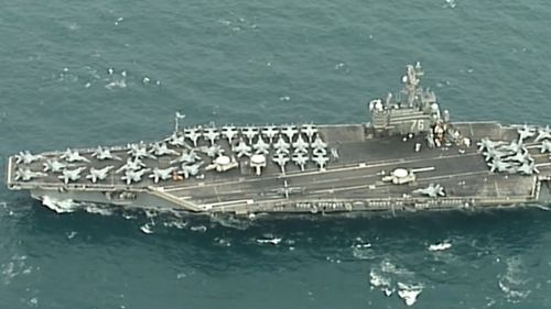 USS Ronald Reagan Brisbane US sailors docked USA Australia military exercise news Queensland