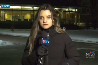 Canadian news reporter medical incident on air