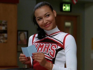 Naya Rivera as Santana Lopez on Glee.