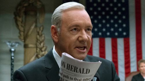 Kevin Spacey plays Frank Underwood in House of Cards. (AAP)