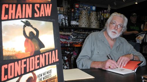 Gunnar Hansen signs copies of  Chain Saw Confidential: How We Made The World's Notorious Horror Movie. (Getty Images)