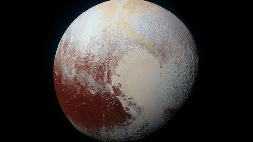 Pluto as seen by NASA's New Horizons spacecraft, which captured this view in 2015.
