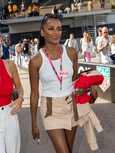 Simone Ashley attends the F1 Grand Prix Of Monaco on May 25, 2025 in Monte-Carlo, Monaco