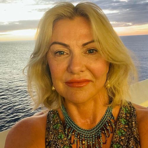 Kester Howard poses for a photo aboard the Celebrity Beyond.