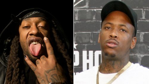 Rappers Ty Dolla Sign and YG. (AAP and Getty)