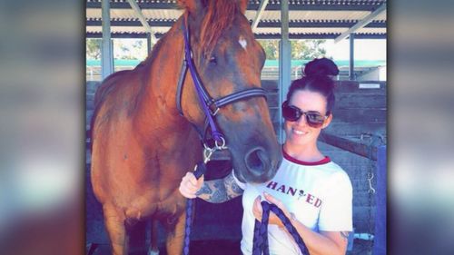 The jockey's family and friends are supporting the 25 year old as she recovers in hospital.