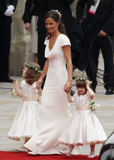 Perhaps the ultimate upstage. Pippa Middleton at sister Kate's wedding to Prince William.