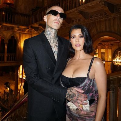 Kourtney Kardashian and Travis Barker.