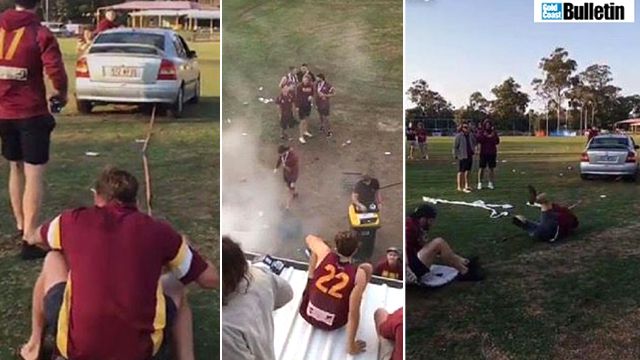 Snapchat images of grand final celebrations. Source: Gold Coast Bulletin