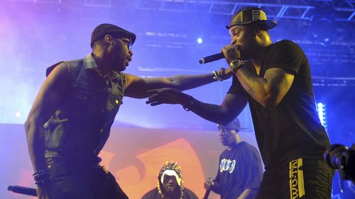 RZA and Method Man of Wu-Tang Clan, right, perform at Coachella in 2013.