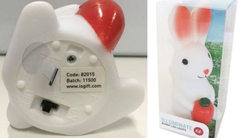 The novelty night light that caused Edward Rumble's accident has since been recalled.