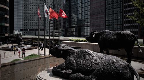 The Hong Kong stock exchange is the second biggest in the world.