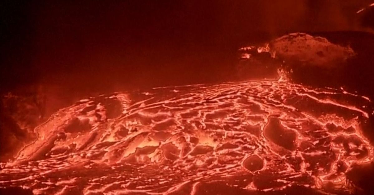 Rivers of lava pour forth as major Hawaii volcano erupts