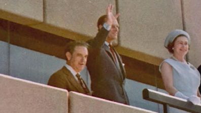 Sir Asher Joel with the Queen and Prince Philip.