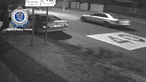 Further CCTV footage shows the man speeding away in a silver vehicle after the incident. Picture: Supplied.