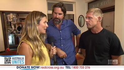 Mick Fanning Pat Rafter floods